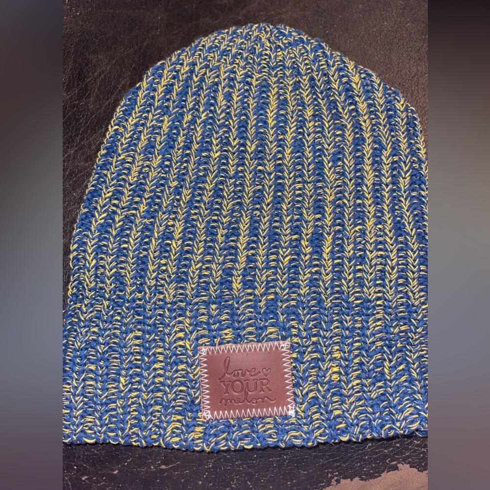 Navy and Yellow Love Your Melon Beanie •2 for $30 on beanies•